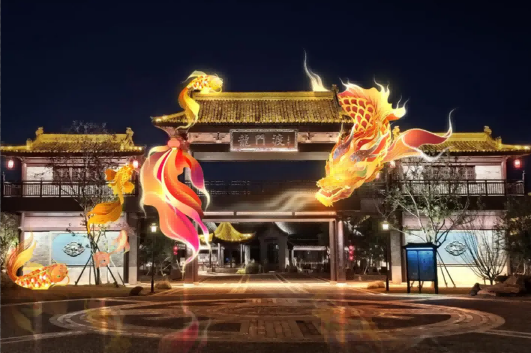 2024宿迁皂河龙运城灯会 